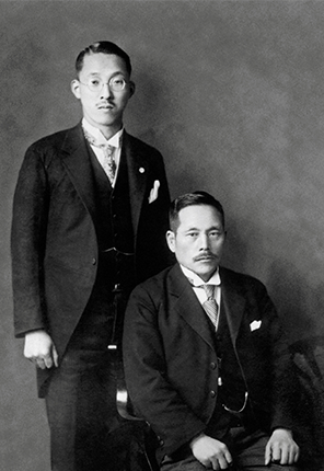 마키구치 선생님과 도다 선생님(1930년)